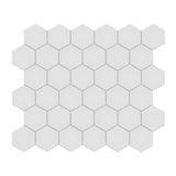 2 In Hexagon Soho Gallery Grey Matte Unglazed Porcelain Mosaic - BUILDMYPLACE