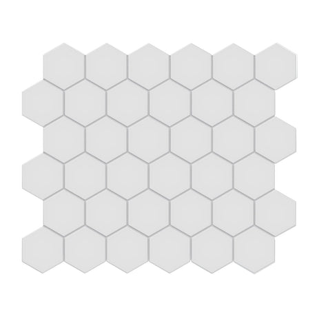 2 In Hexagon Soho Gallery Grey Matte Unglazed Porcelain Mosaic - BUILDMYPLACE