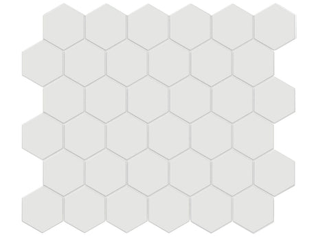 2 In Hexagon Soho Vintage Grey Matte Glazed Porcelain Mosaic - BUILDMYPLACE