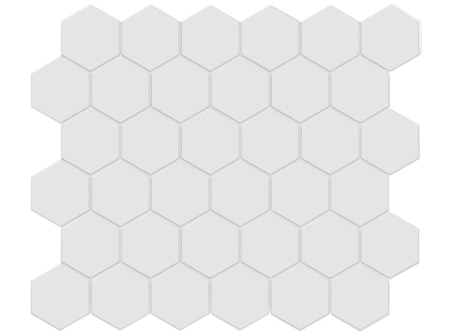 2 In Hexagon Soho Vintage Grey Matte Unglazed Porcelain Mosaic - BUILDMYPLACE