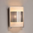 2 - Light Brushed Nickel Wall Sconce, White Glass shade, Dim: W10"xH11.75"xE4", Wall Mount Lights for Bedroom Hallway - BUILDMYPLACE