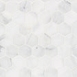 2" X 2" Hexagon Calacatta Cressa Honed White Marble Mosaic Tile (9.8SQ FT/CTN) - BUILDMYPLACE