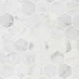 2" X 2" Hexagon Carrara White Honed Marble Mosaic Wall Tile (9.8SQ FT/CTN) - BUILDMYPLACE