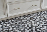 2" X 2" Hexagon Henley Black Multi Finish Mosaic Tile (9.8SQ FT/CTN) - BUILDMYPLACE