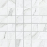 2 X 2 In Altezza Carrara Matte Glazed Porcelain Mosaic - BUILDMYPLACE