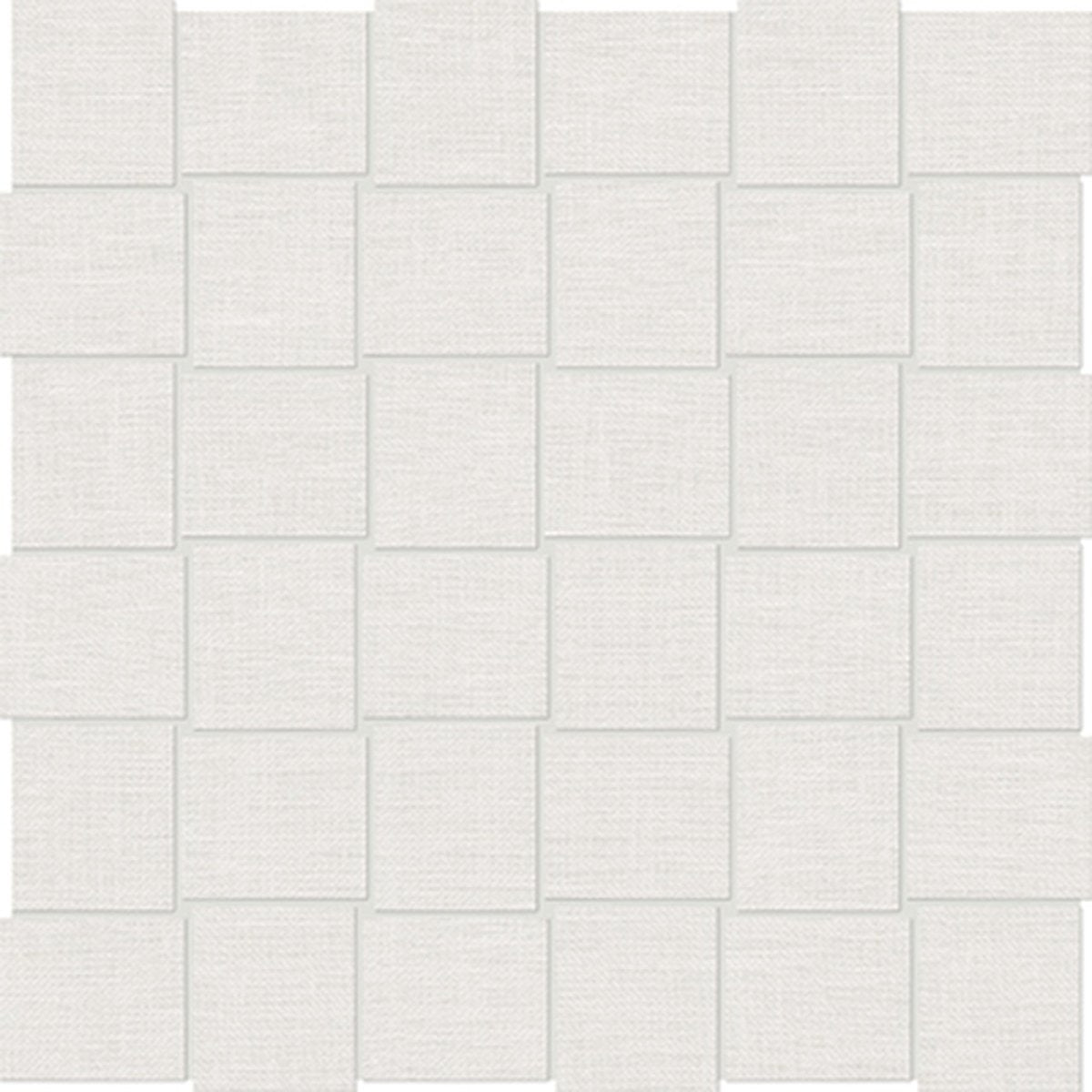 2 X 2 In Basketweave Belgian Ivory Linen Matte Color Body Porcelain Mosaic - BUILDMYPLACE