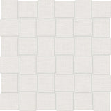 2 X 2 In Basketweave Belgian Ivory Linen Matte Color Body Porcelain Mosaic - BUILDMYPLACE