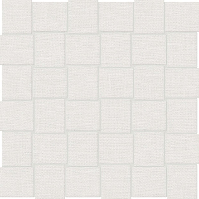 2 X 2 In Basketweave Belgian Ivory Linen Matte Color Body Porcelain Mosaic - BUILDMYPLACE