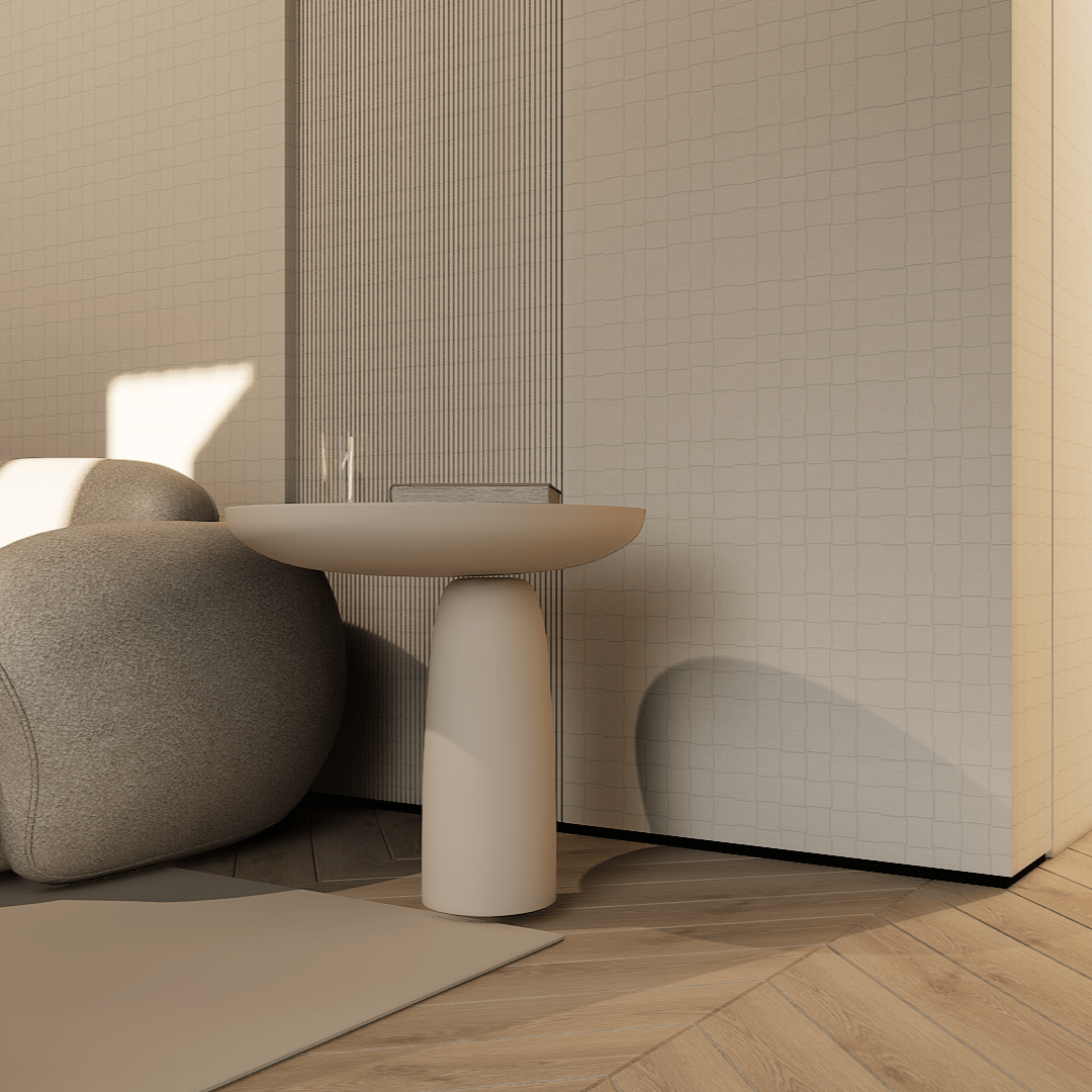 2 X 2 In Basketweave Belgian Ivory Linen Matte Color Body Porcelain Mosaic - BUILDMYPLACE