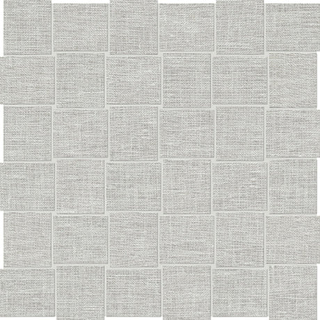 2 X 2 In Basketweave Belgian Mist Linen Matte Color Body Porcelain Mosaic - BUILDMYPLACE