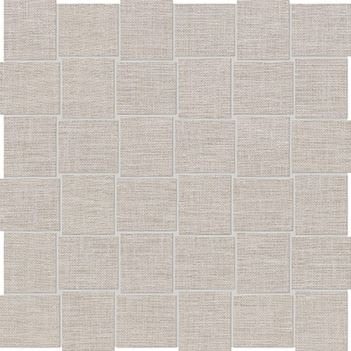 2 X 2 In Basketweave Belgian Natural Linen Matte Color Body Porcelain Mosaic - BUILDMYPLACE