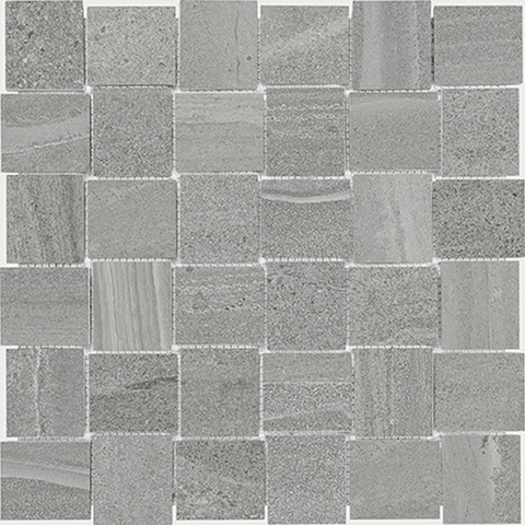 2 x 2 in Basketweave Davenport Matte Glazed Porcelain Earth Mosaic