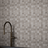 2 X 2 In Basketweave Eramosa Clay Matte Glazed Porcelain Mosaic - BUILDMYPLACE