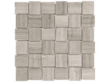 2 X 2 In Basketweave Strada Mist Polished Limestone Mosaic - BUILDMYPLACE