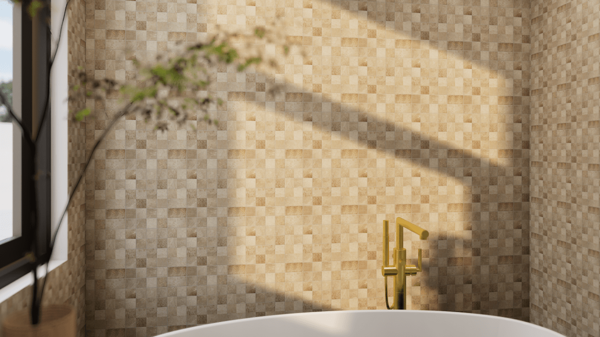 2 X 2 In Ceraforge Iron Matte Color Body Porcelain Mosaic - BUILDMYPLACE