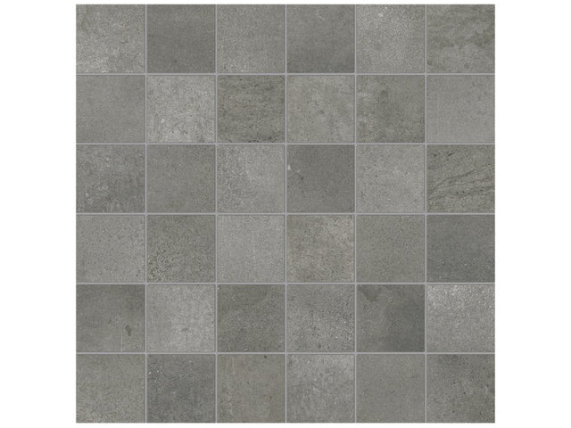 2 X 2 In Ceraforge Titanium Matte Color Body Porcelain Mosaic - BUILDMYPLACE