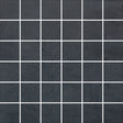 2 X 2 In Cinq Black Matte Glazed Ceramic Mosaic - BUILDMYPLACE