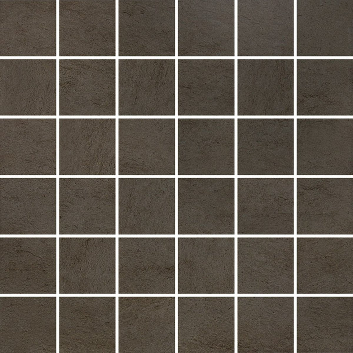 2 X 2 In Cinq Brown Matte Glazed Ceramic Mosaic - BUILDMYPLACE