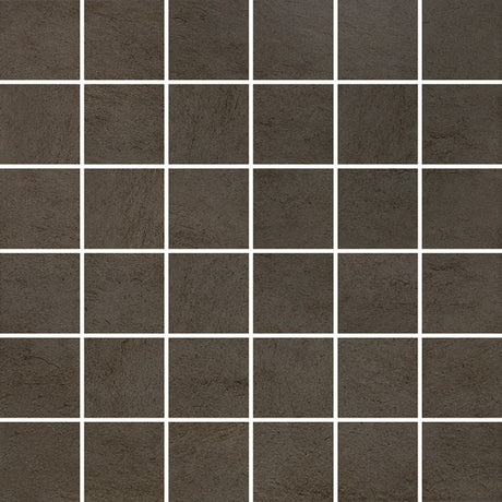 2 X 2 In Cinq Brown Matte Glazed Ceramic Mosaic - BUILDMYPLACE