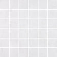 2 X 2 In Cinq White Matte Glazed Ceramic Mosaic - BUILDMYPLACE
