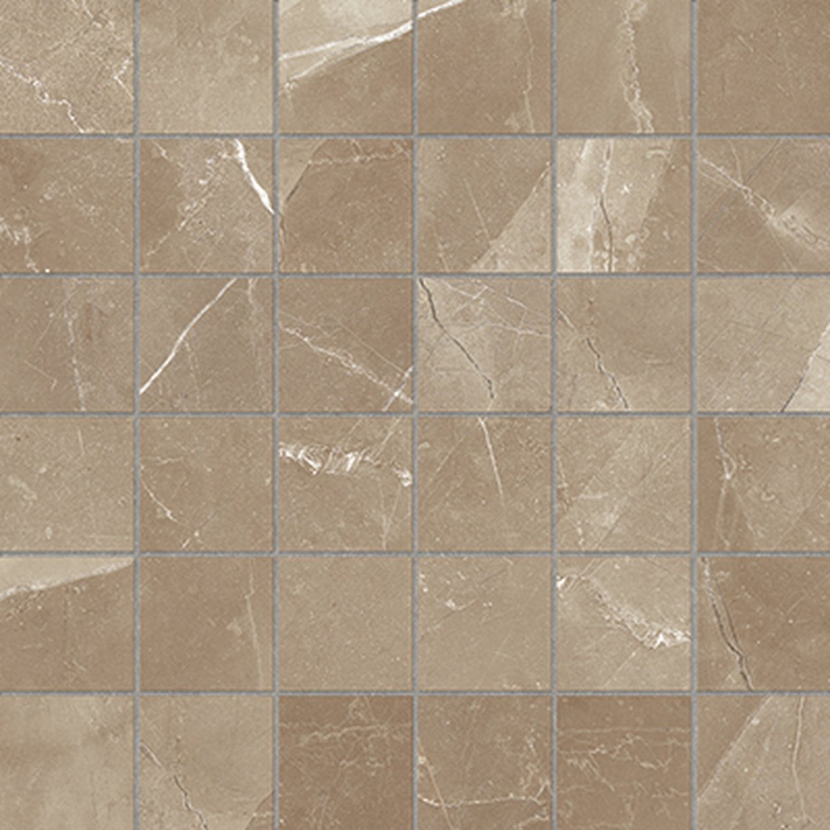 2 X 2 In Classic Pulpis Moca Matte Glazed Porcelain Mosaic - BUILDMYPLACE