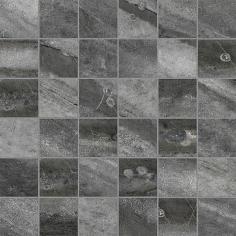 2 X 2 In Evolution Carbon Matte Glazed Porcelain Mosaic