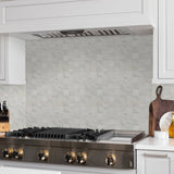 2 X 2 In Evolution Ice Matte Glazed Porcelain Mosaic - BUILDMYPLACE