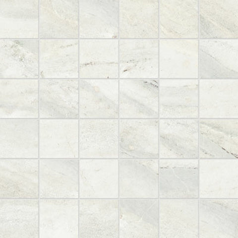2 X 2 In Evolution Ice Matte Glazed Porcelain Mosaic