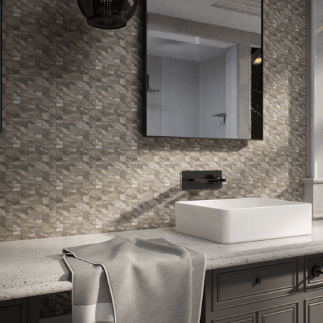 2 X 2 In Evolution Mica Matte Glazed Porcelain Mosaic - BUILDMYPLACE