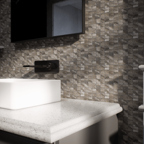 2 X 2 In Evolution Mica Matte Glazed Porcelain Mosaic - BUILDMYPLACE