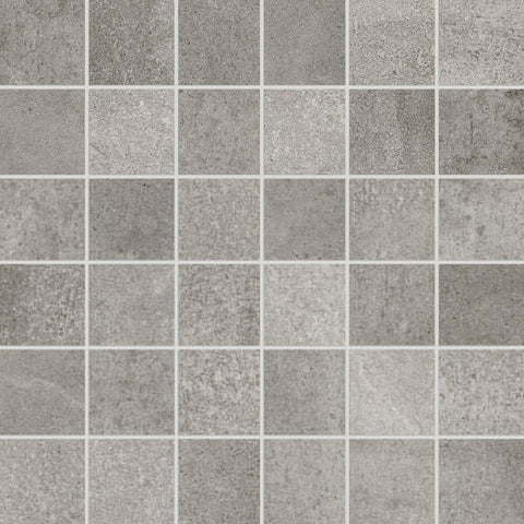 2 X 2 In Industria Chromium Matte Color Body Porcelain Mosaic