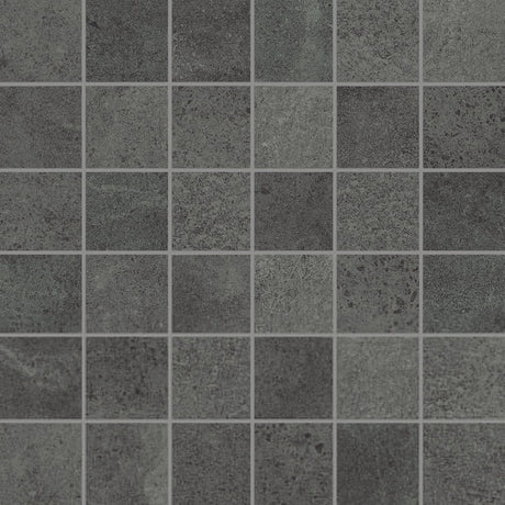 2 X 2 In Industria Graphite Matte Color Body Porcelain Mosaic - BUILDMYPLACE