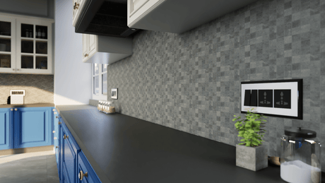 2 X 2 In Industria Graphite Matte Color Body Porcelain Mosaic - BUILDMYPLACE