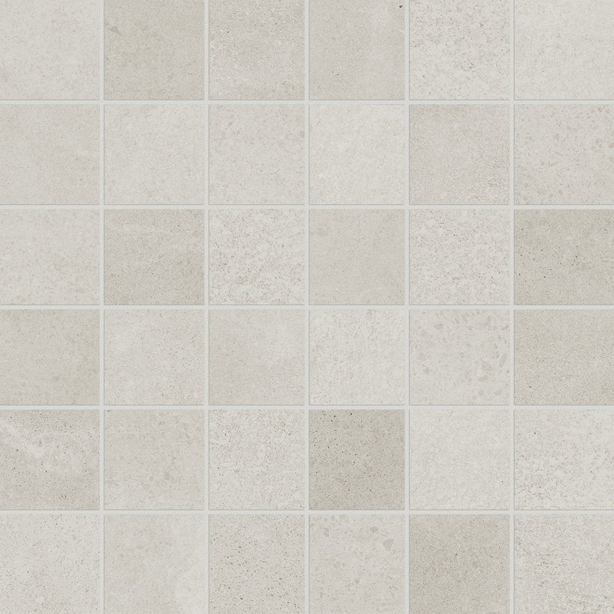 2 X 2 In Industria Zinc Matte Color Body Porcelain Mosaic - BUILDMYPLACE