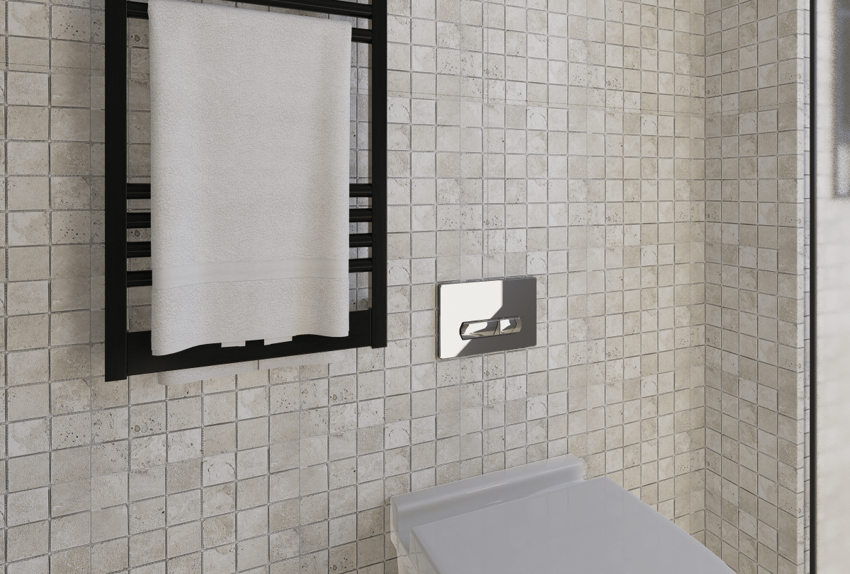 2 X 2 In Ivory Tumbled Travertine Mosaic - BUILDMYPLACE