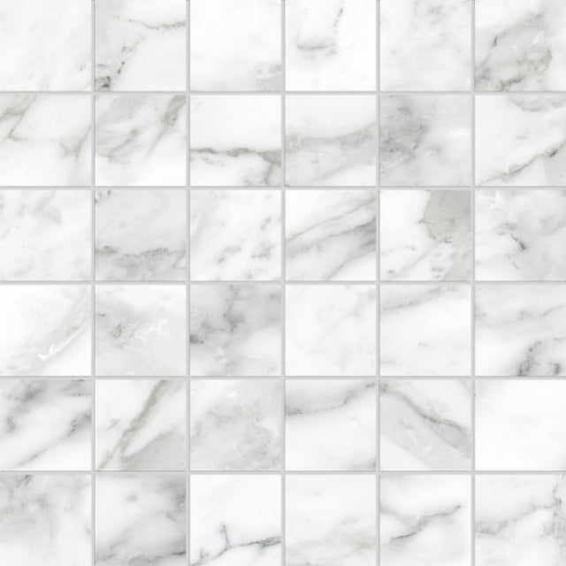 2 X 2 In La Marca Arabescato Honed Glazed Porcelain Mosaic - BUILDMYPLACE