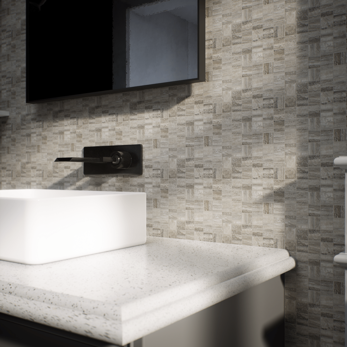 2 X 2 In La Marca Honed Glazed Porcelain Mosaic - BUILDMYPLACE