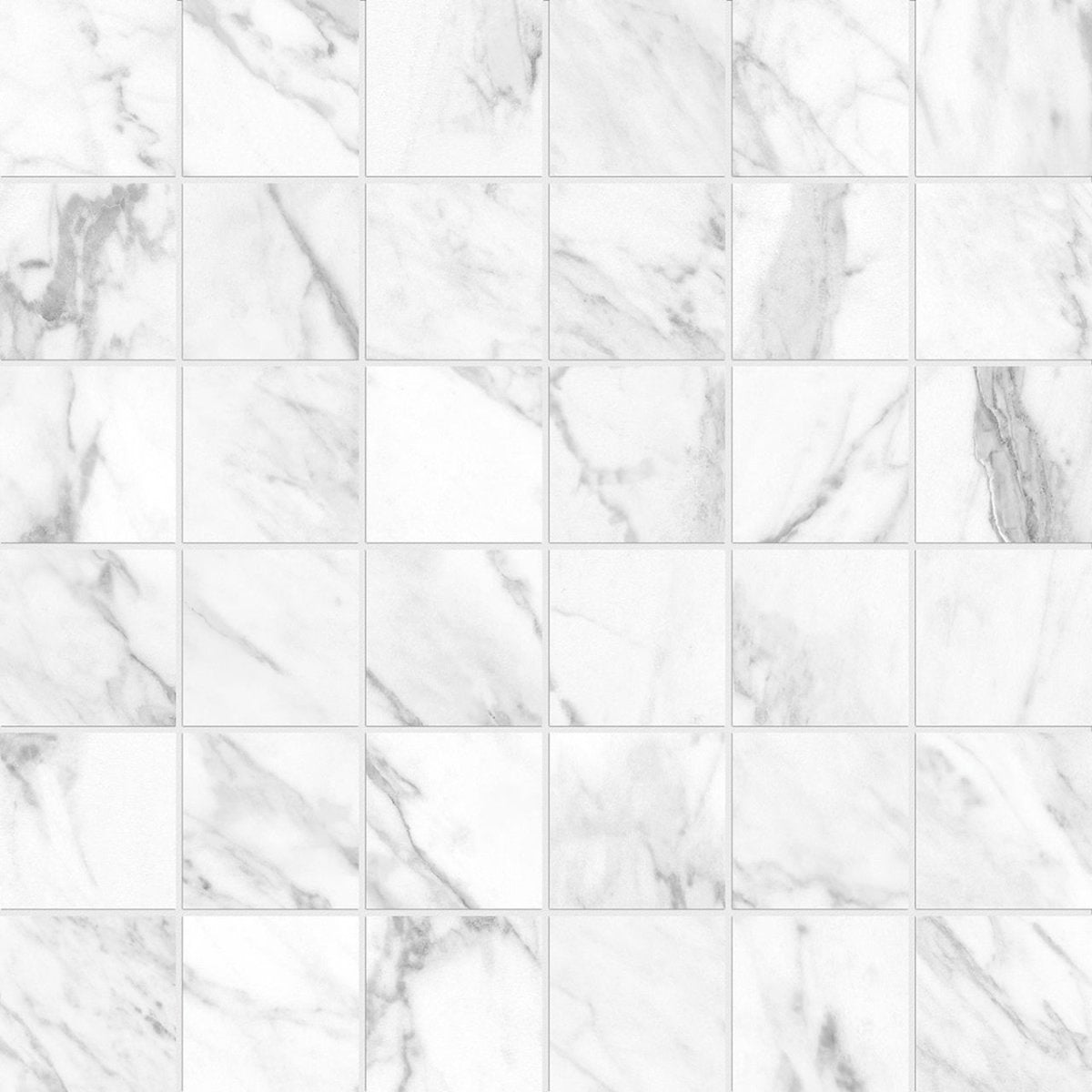 2 X 2 In La Marca Statuarietto Honed Glazed Porcelain Mosaic - BUILDMYPLACE