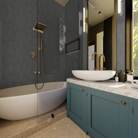 2 X 2 In Mjork Carbon Matte Color Body Porcelain Mosaic - BUILDMYPLACE