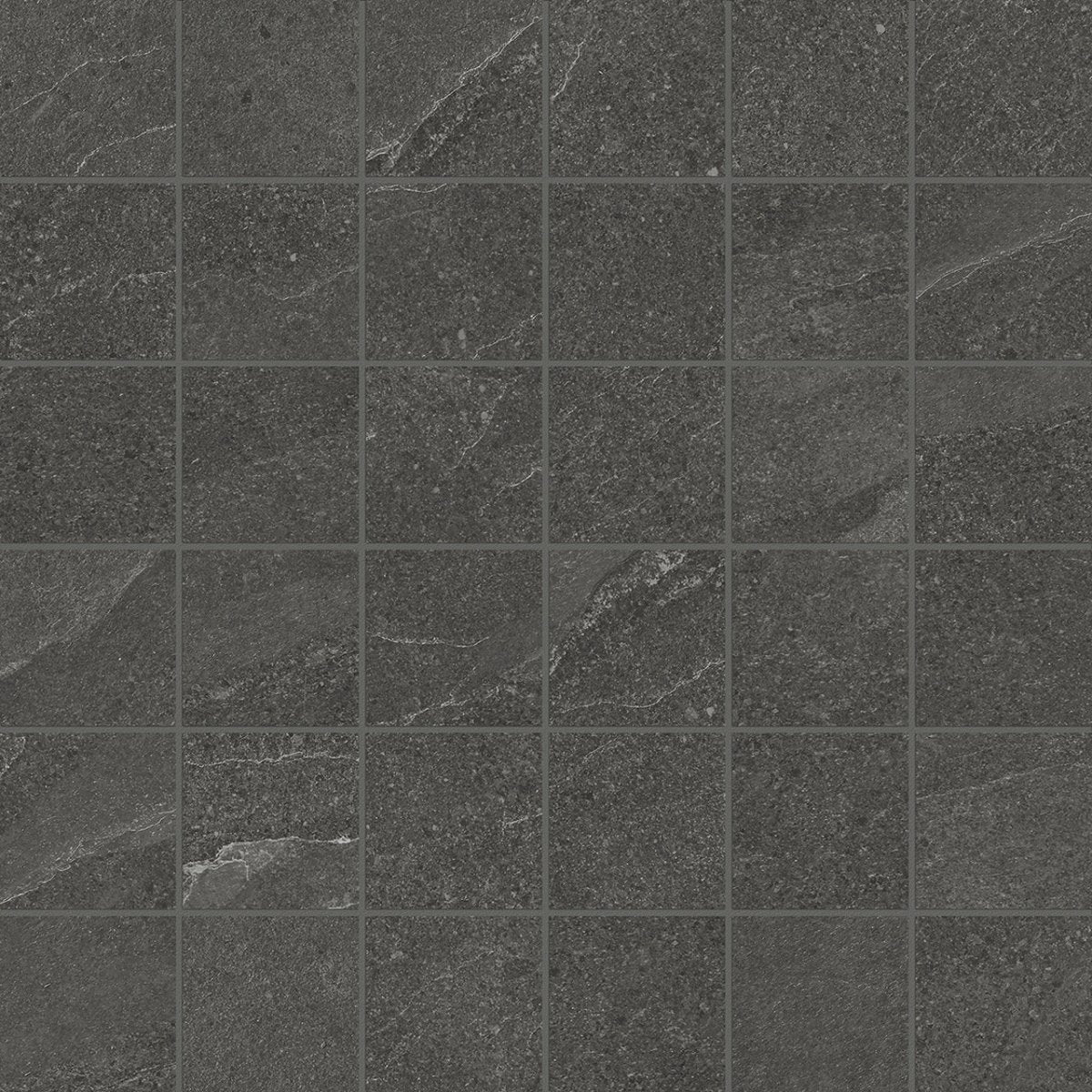 2 X 2 In Nord Carbon Matte Color Body Porcelain Mosaic - BUILDMYPLACE