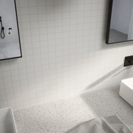 2 X 2 In Prima True White Matte Glazed Porcelain Mosaic - BUILDMYPLACE