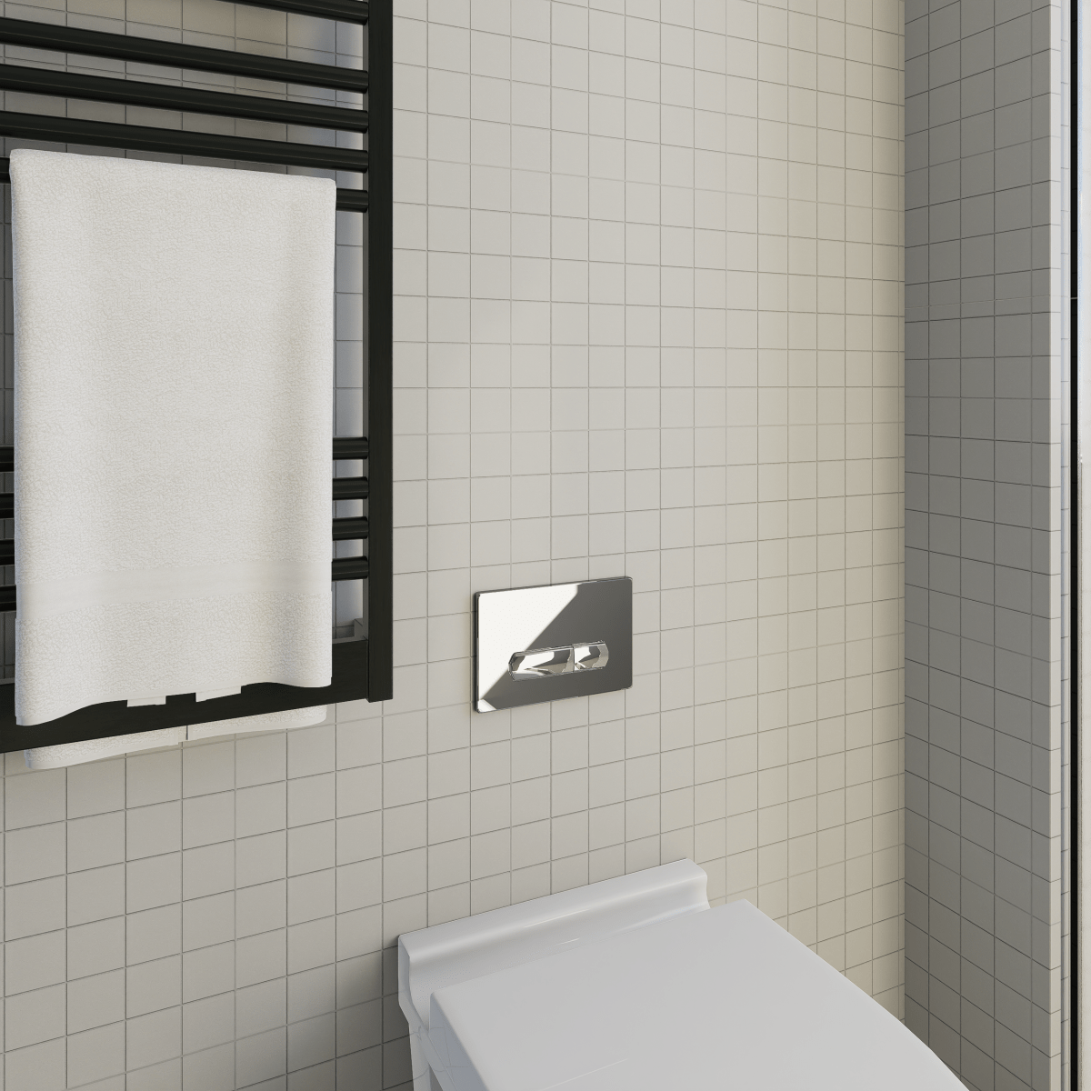 2 X 2 In Prima Warm White Matte Unglazed Porcelain Mosaic - BUILDMYPLACE