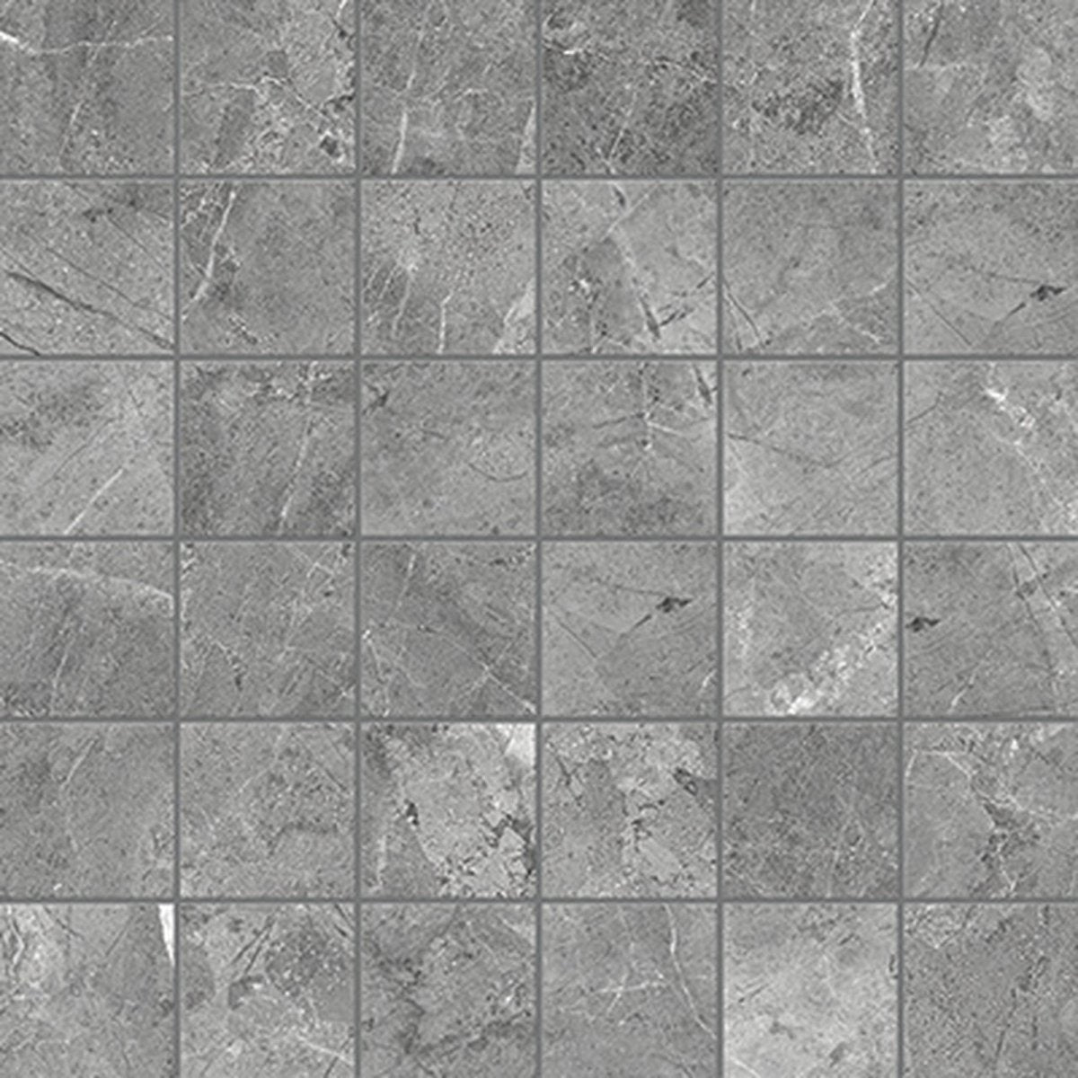 2 X 2 In Regency Carbon Matte Glazed Porcelain Mosaic - BUILDMYPLACE