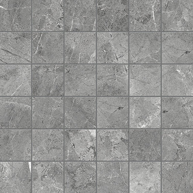 2 X 2 In Regency Carbon Matte Glazed Porcelain Mosaic - BUILDMYPLACE