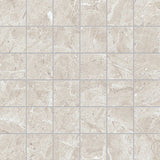 2 X 2 In Regency Ivory Matte Glazed Porcelain Mosaic - BUILDMYPLACE