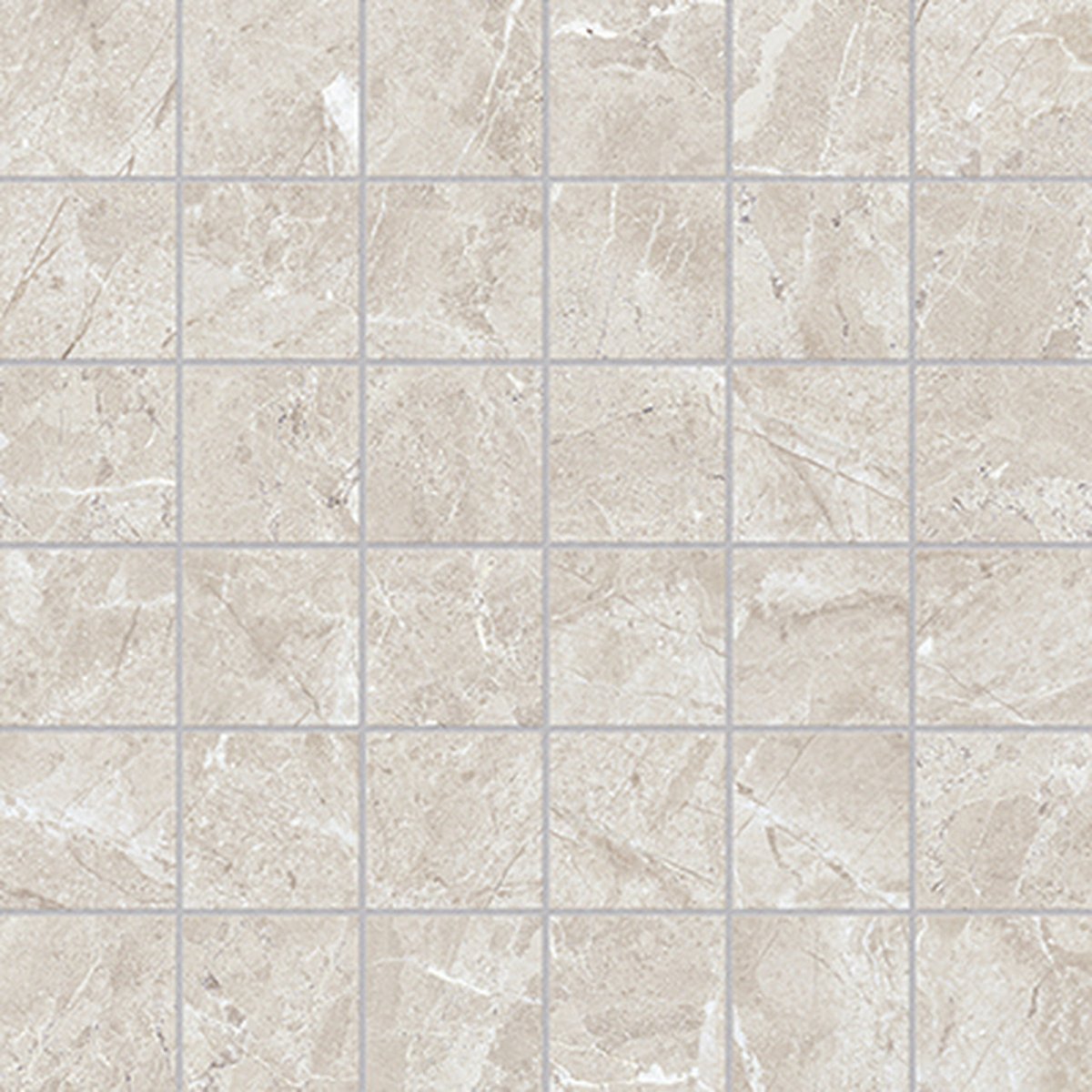 2 X 2 In Regency Ivory Matte Glazed Porcelain Mosaic - BUILDMYPLACE