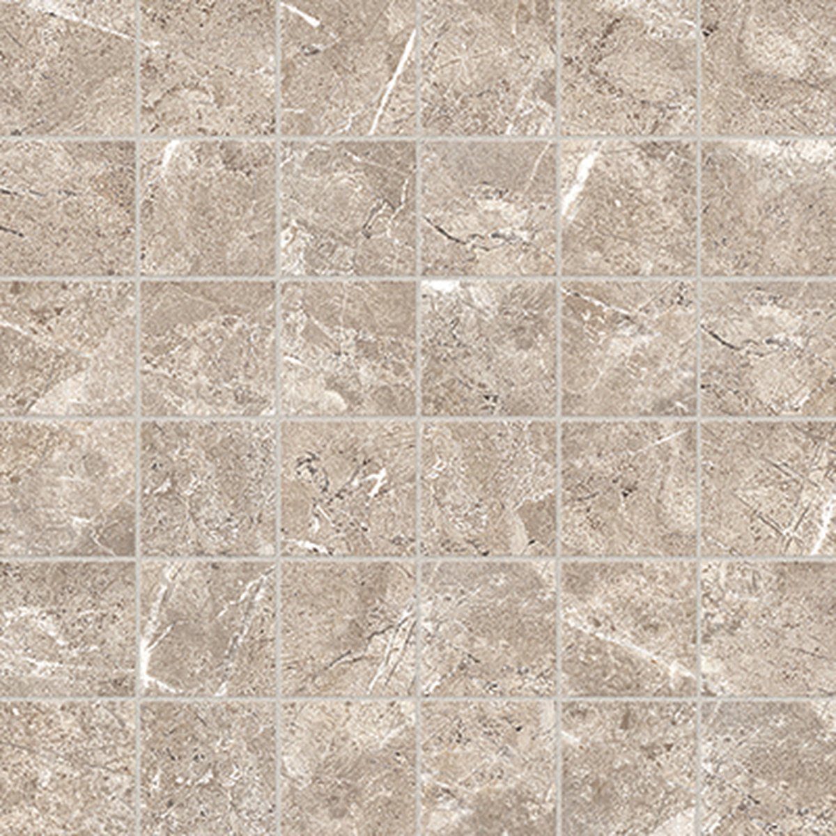 2 X 2 In Regency Sand Matte Glazed Porcelain Mosaic - BUILDMYPLACE