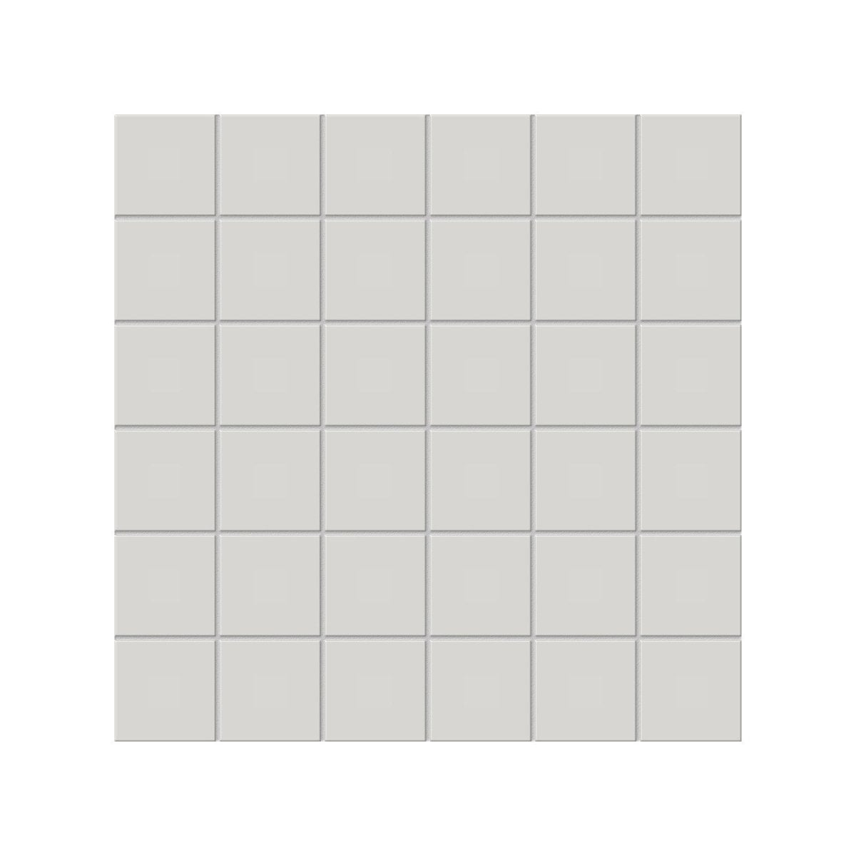 2 X 2 In Soho Halo Grey Matte Glazed Porcelain Mosaic - BUILDMYPLACE