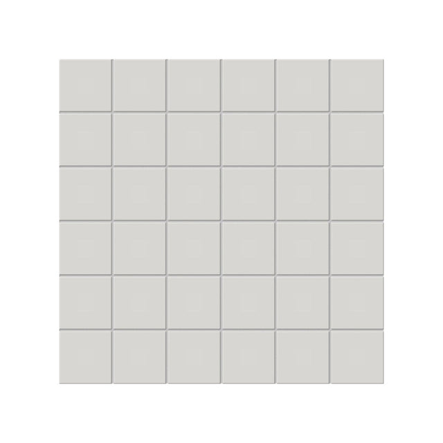 2 X 2 In Soho Halo Grey Matte Glazed Porcelain Mosaic - BUILDMYPLACE