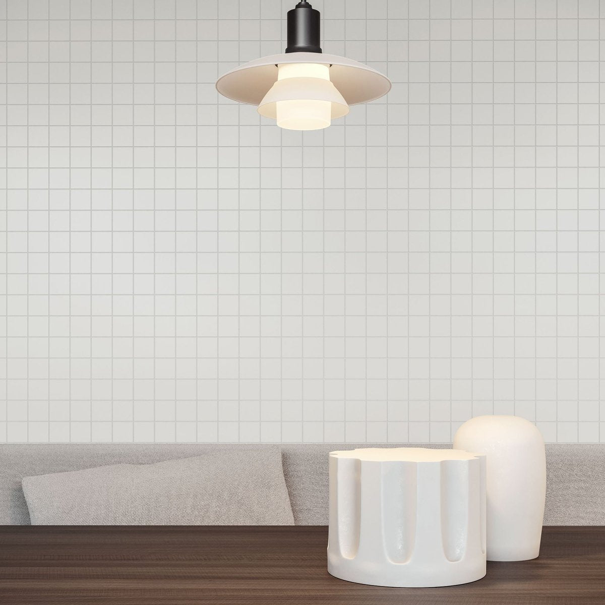 2 x 2 in. Soho Vintage Grey Matte Glazed Porcelain Mosaic - BUILDMYPLACE